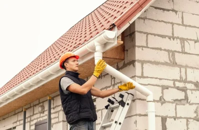 Pose et remplacement de gouttières à Rehainviller